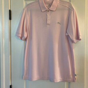 Men's Tommy Bahama Pink Polo Shirt